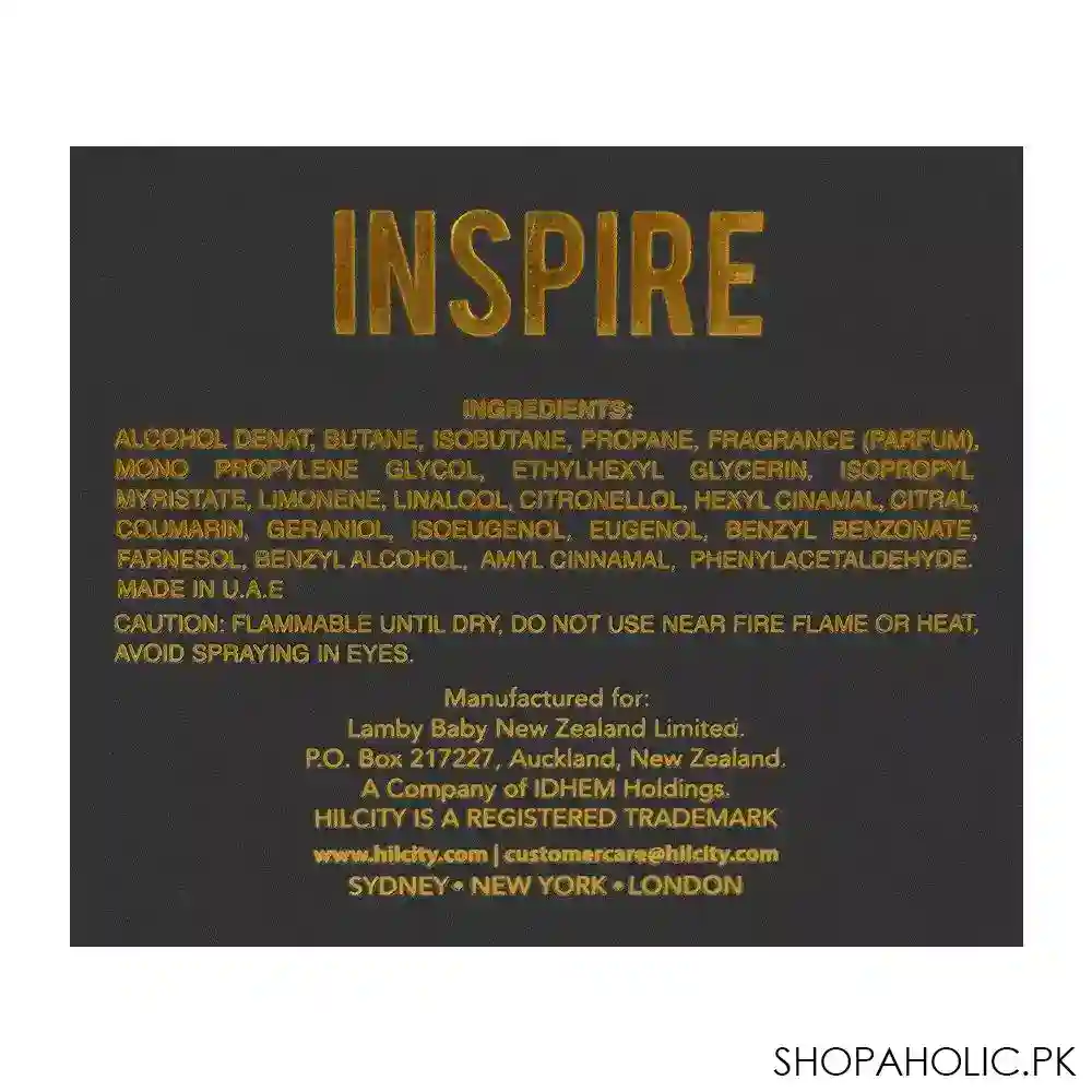 hill city inspire pour homme eau de parfum, for men, 100ml image2