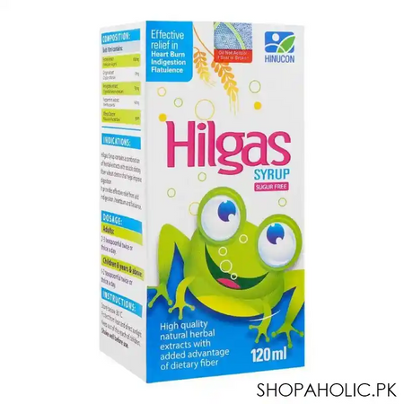 hilton pharma hilgas syrup, 120ml main image