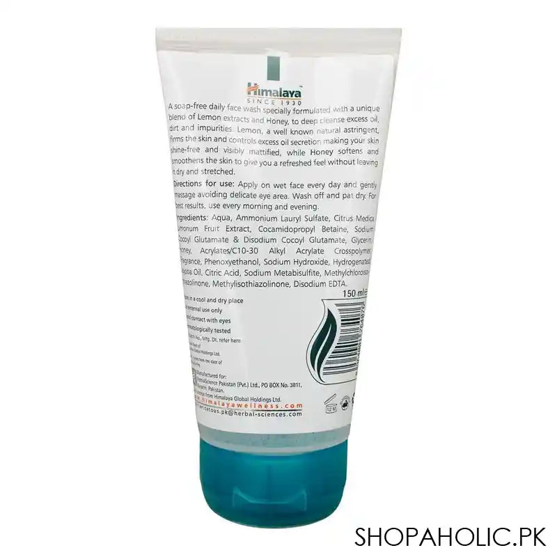 Himalaya Oil Control Lemon Face Wash, 150ml - Image 2