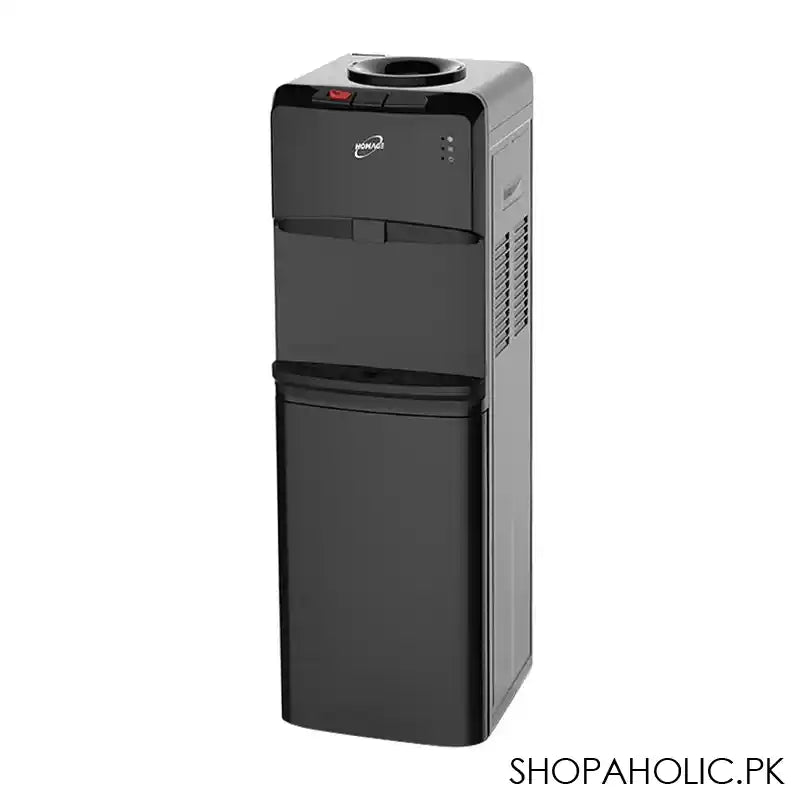 Homage Water Dispenser With Refrigerator Cabinet, Black, HWD-49332 - Main Image