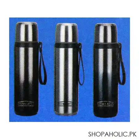 homeatic steel sports water bottle, green, 750ml, kd 1015 image5