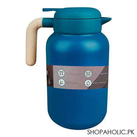 Homeatic Steel Thermos, 2 Liter Capacity, Green, HKD-9046 - Image 3