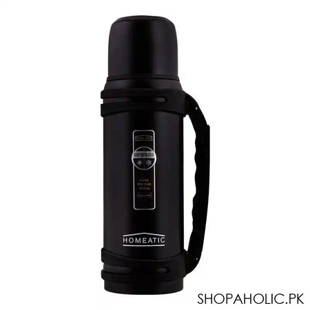 Homeatic Steel Travel Pot, Black, KD-968, 1.4ltr - Image 5