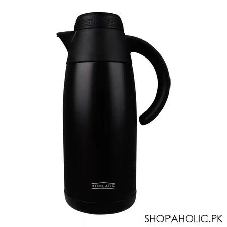 Homeatic Steel Vacuum Flask, 1.1 Liter Capacity, Black, HMV-2001 - Main Image