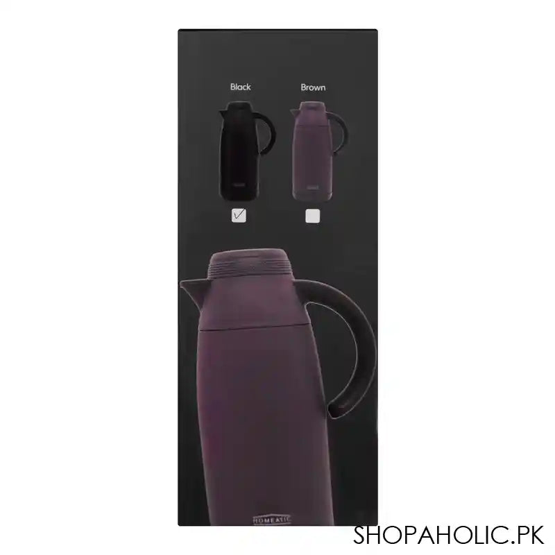 Homeatic Steel Vacuum Flask, 1.1 Liter Capacity, Black, HMV-2001 - Image 7