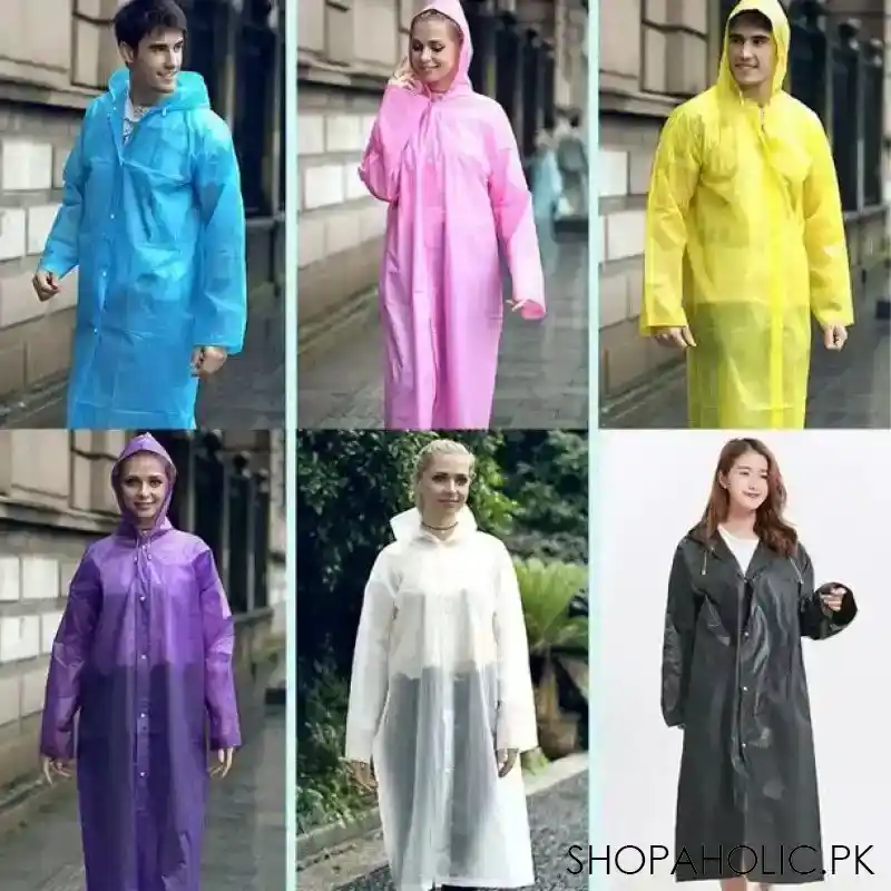 hooded rain coat image2