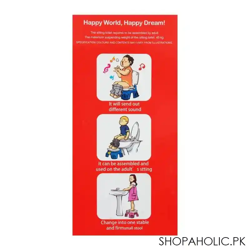 huanger toilet for children with music, blue, 18m+, he0806 image5