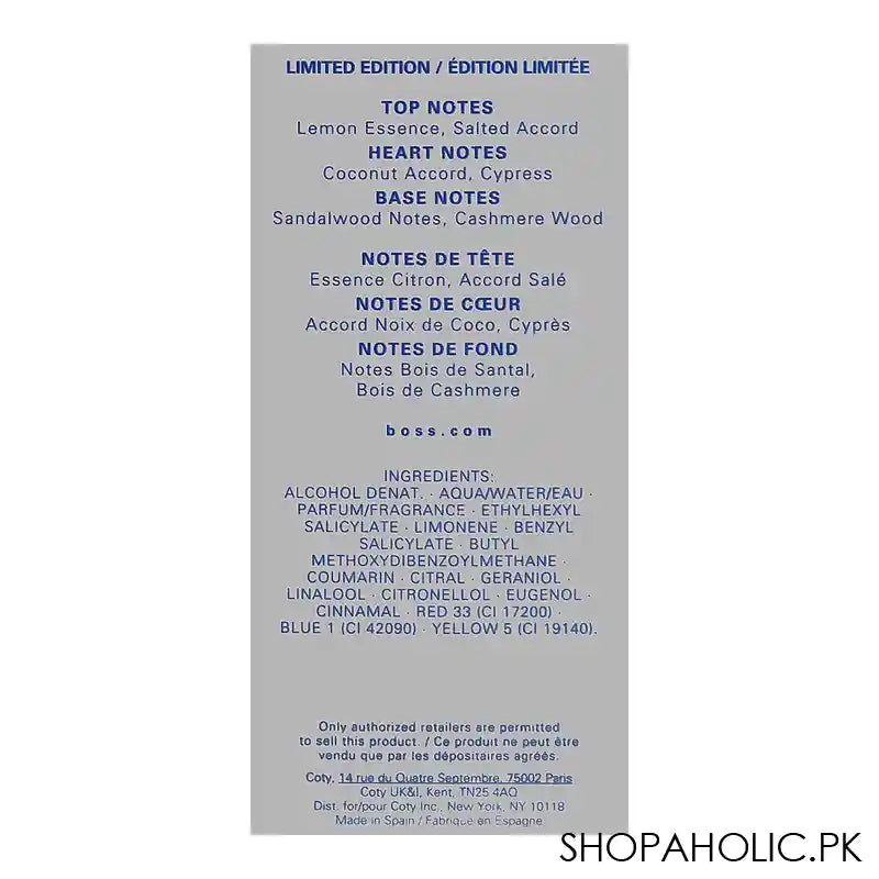 Hugo Boss Bottled Pacific Limited Edition Eau De Toilette, For Men, 100ml - Image 4