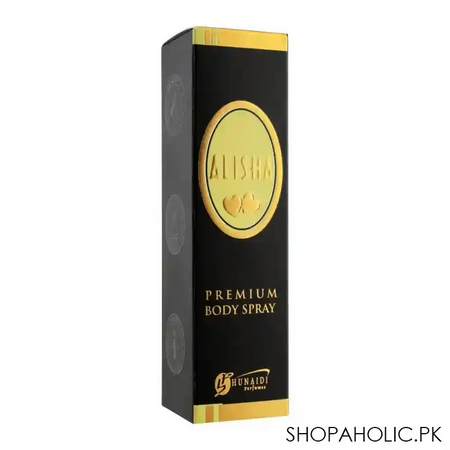 hunaidi alisha premium deodorant body spray, for women, 125ml image3