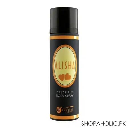 hunaidi alisha premium deodorant body spray, for women, 125ml main image