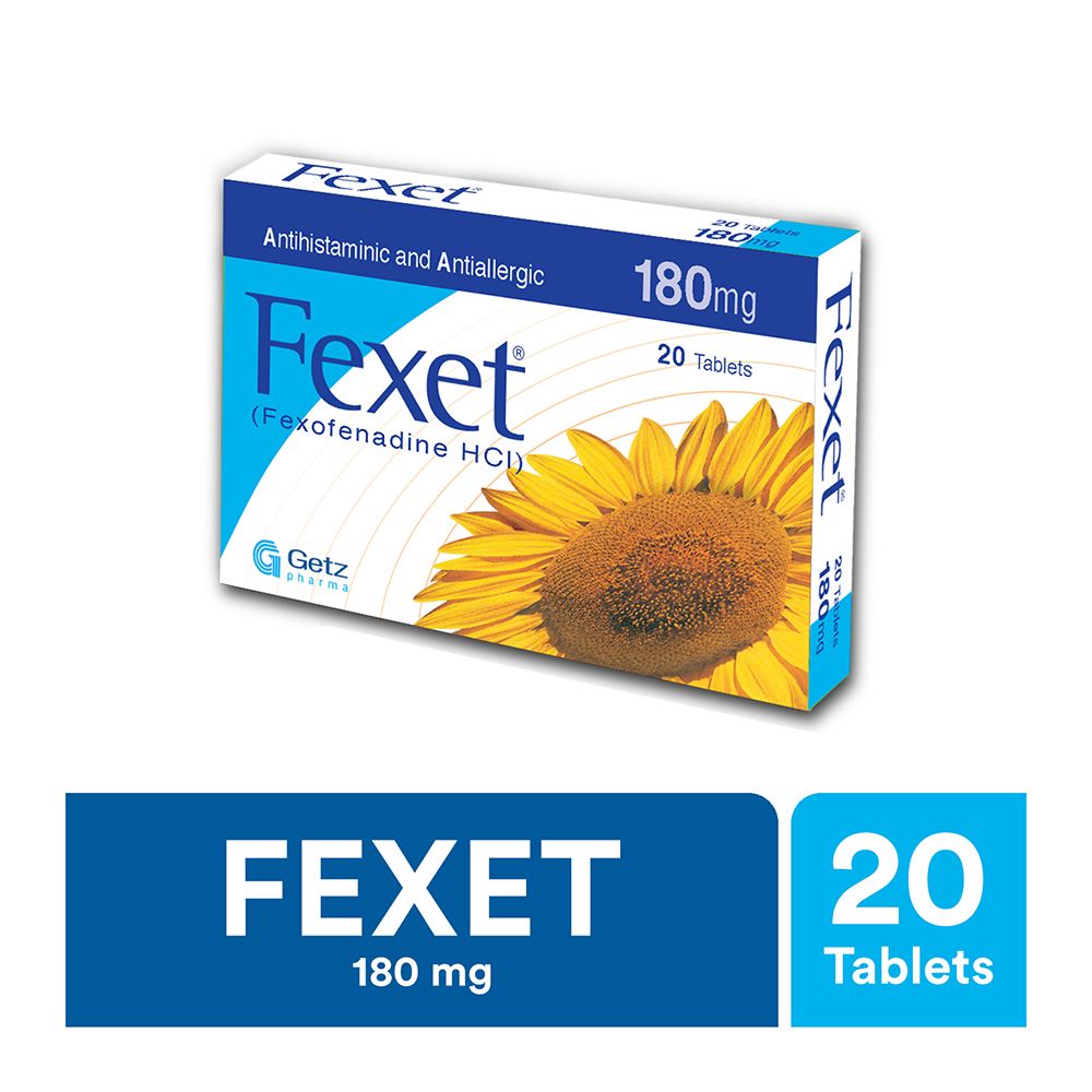 Getz Pharma Fexet Tablet, 180mg, 20-Pack - Main Image