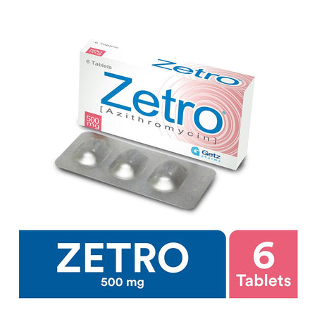 Getz Pharma Zetro Tablet, 500mg, 6-Pack - Image 2