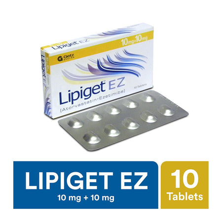 Getz Pharma Lipiget EZ Tablet, 10mg + 10mg, 10-Pack - Image 2