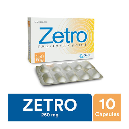 Getz Pharma Zetro Capsule, 250mg, 10-Pack - Image 2