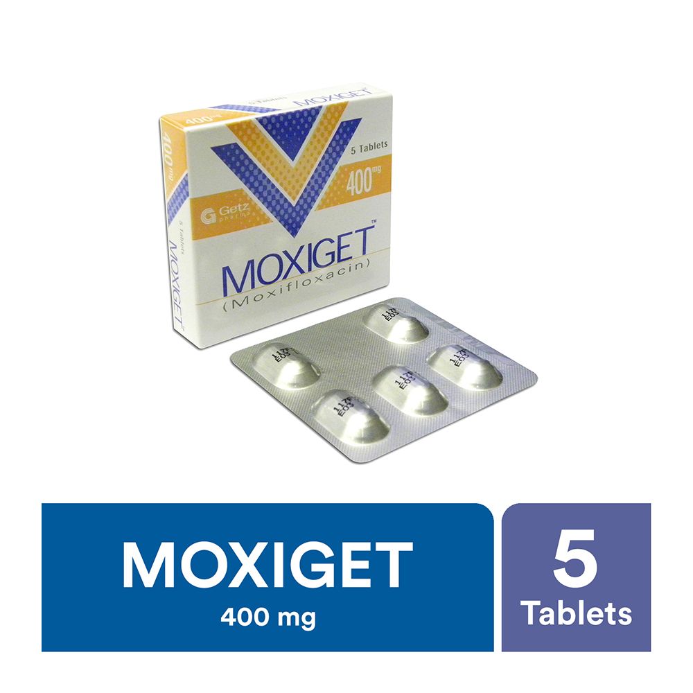 Getz Pharma Moxiget Tablet, 400mg, 5-Pack - Main Image