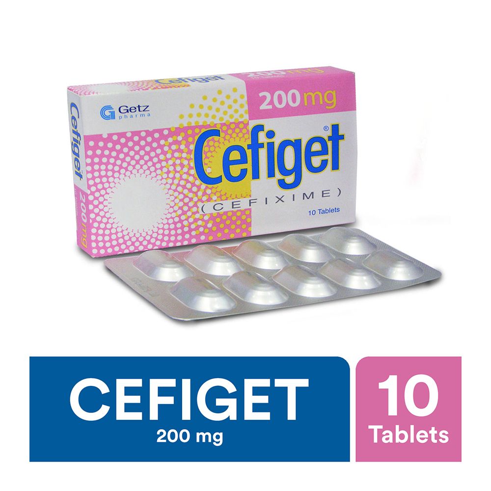 Getz Pharma Cefiget Tablet, 200mg, 10-Pack - Main Image