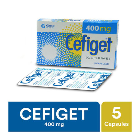 Getz Pharma Cefiget Capsule, 400mg, 5-Pack - Image 2
