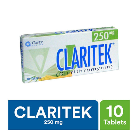 Getz Pharma Claritek Tablet, 250mg, 10-Pack - Image 2