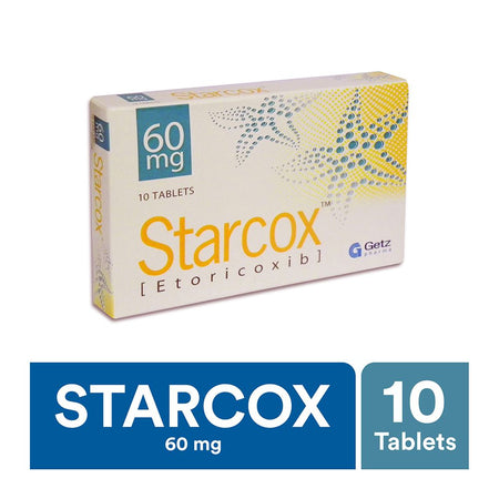 Getz Pharma Starcox Tablet, 60mg, 10-Pack - Image 2
