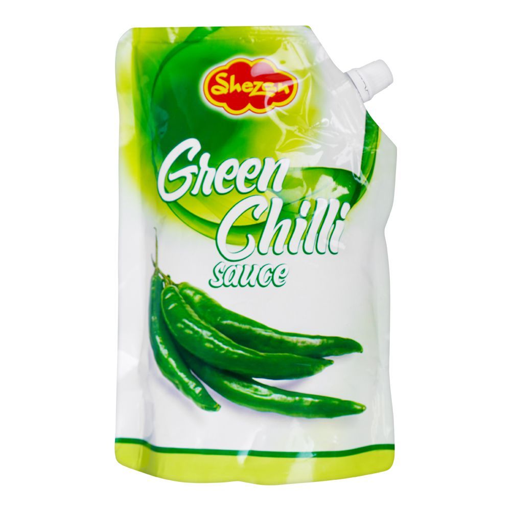 Shezan Green Chilli Sauce Pouch, 400g - Main Image