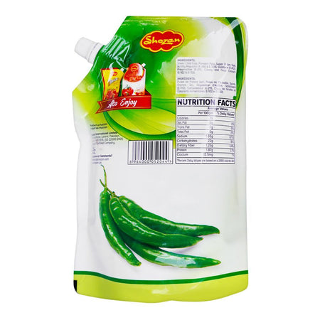 Shezan Green Chilli Sauce Pouch, 400g - Image 2