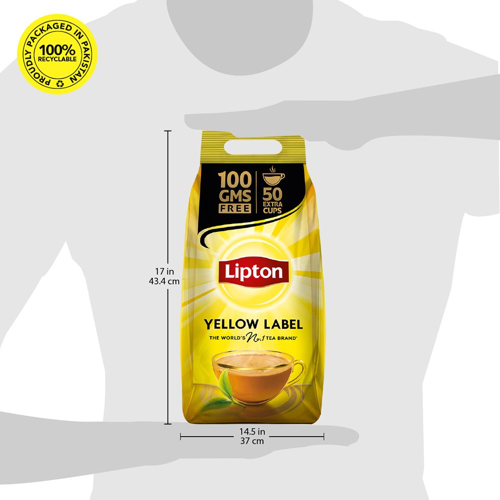 Lipton Yellow Label Black Tea 900g - New Superior Taste - Chai Chahiye - Image 3