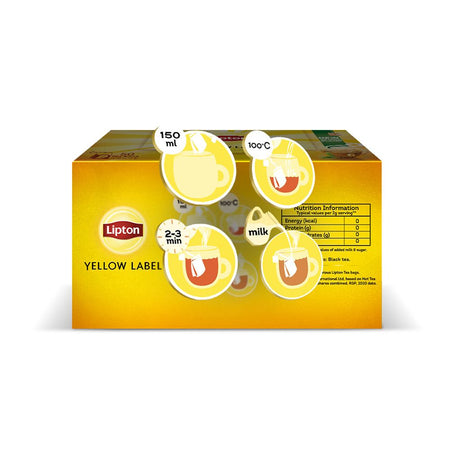 Lipton Yellow Label Black Tea 50 Bags - New Superior Taste - Chai Chahiye - Image 2
