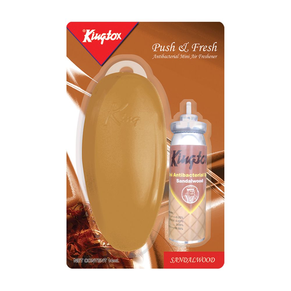 Kingtox Push & Fresh Sandal Mini Air Freshener Refill, 14ml - Main Image