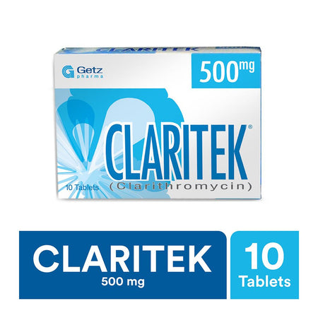 Getz Pharma Claritek Tablet, 500mg, 10-Pack - Image 2