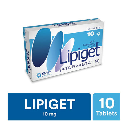 Getz Pharma Lipiget Tablet, 10mg, 10-Pack - Image 2