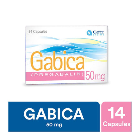 Getz Pharma Gabica Capsule, 50mg, 14-Pack - Main Image