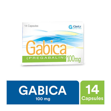 Getz Pharma Gabica Capsule, 100mg, 14-Pack - Image 2