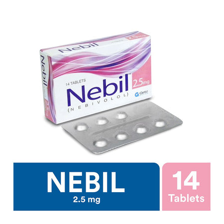 Getz Pharma Nebil Tablet, 2.5mg, 14-Pack - Image 2