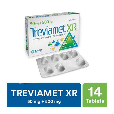 Getz Pharma Treviamet Tablet, 50mg + 500mg, 14-Pack - Image 2