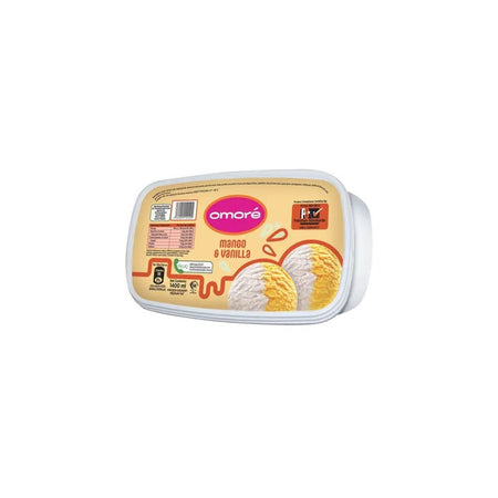 Omore Mango & Vanilla Frozen Dessert, 1400ml - Main Image