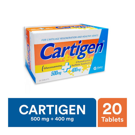 Getz Pharma Cartigen Tablet, 500mg + 400mg, 20-Pack - Image 2