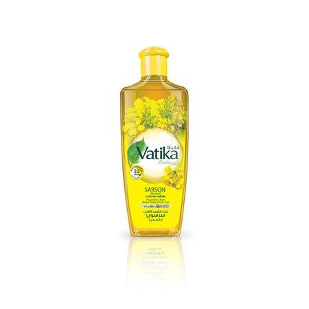 Dabur Vatika Naturals Sarson Nourishes Hair Enriched Hair Oil, 200ml - Main Image