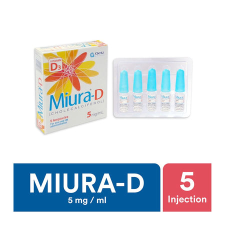 Getz Pharma Miura-D Injection, For Oral & IM Administration, 5mg/ML, 5-Pack - Image 2