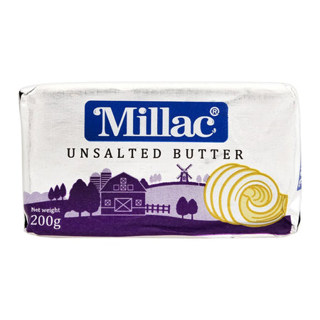Millac White Unsalted Butter 200g - Main Image