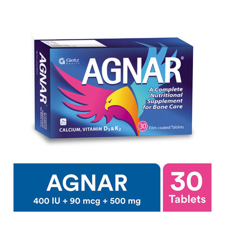 Getz Pharma Agnar Supplement Tablet, For Bone Care, 30-Pack - Image 2