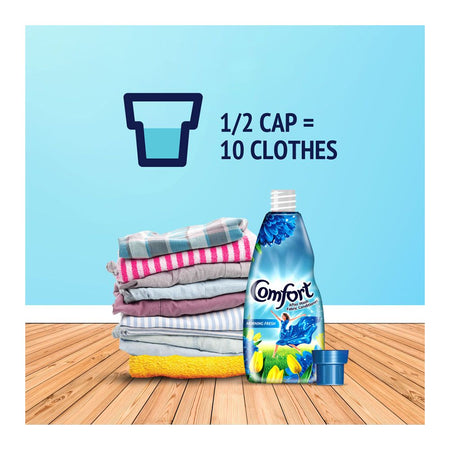 Comfort Morning Fresh Fabric Conditioner 400ml Pouch - Image 5
