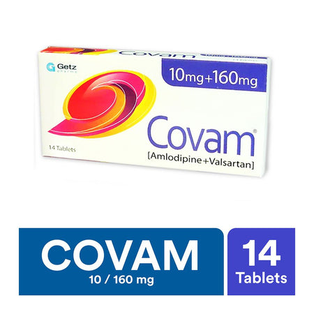 Getz Pharma Covam Tablet, 10mg + 160mg, 14-Pack - Image 2
