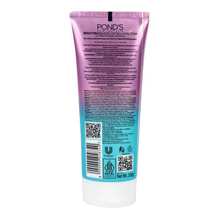 Pond's Bright Miracle Ultimate Acne Control Facial Foam With THYMO-BHA, 100g - Image 2