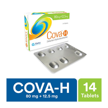 Getz Pharma Cova-H Tablet, 80mg + 12.5mg, 14-Pack - Image 2