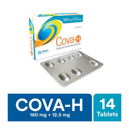 Getz Pharma Cova-H Tablet, 160mg + 12.5mg, 14-Pack - Image 2