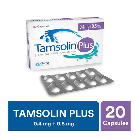 Getz Pharma Tamsolin Plus Capsule, 0.4mg + 0.5mg, 20-Pack - Image 2