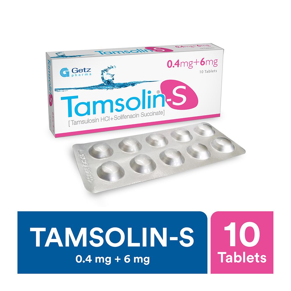 Getz Pharma Tamsolin-S Tablet, 0.4mg + 6mg, 10-Pack - Image 2