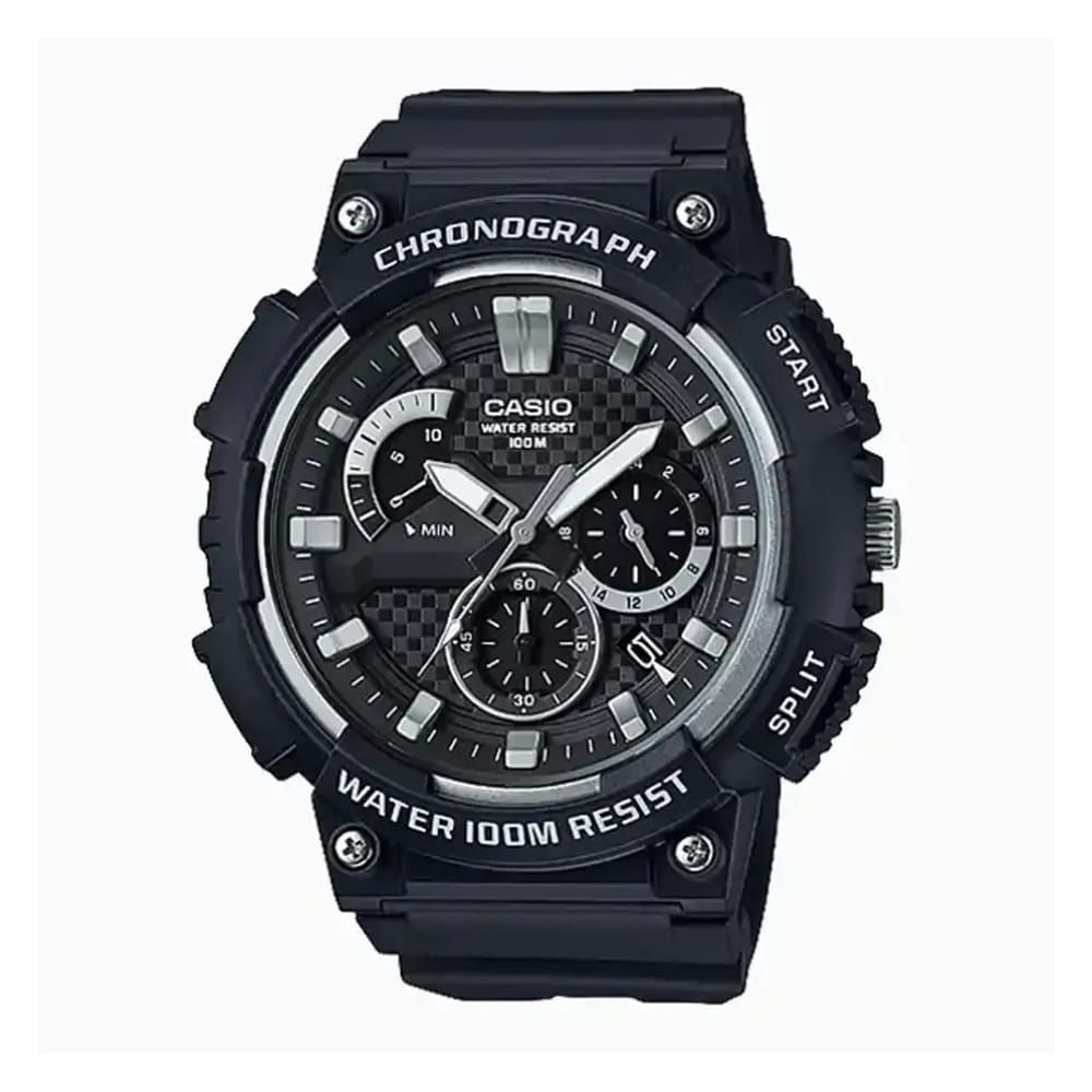 Casio Men's Band Chronograph Watch, MCW-200H-1AVDF - Main Image