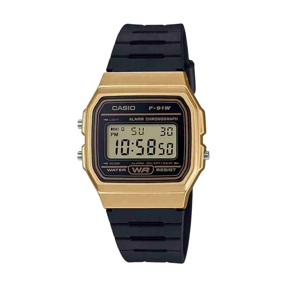 Casio Men's Band Digital Wrist Watch, F-91WM-9ADF - Main Image