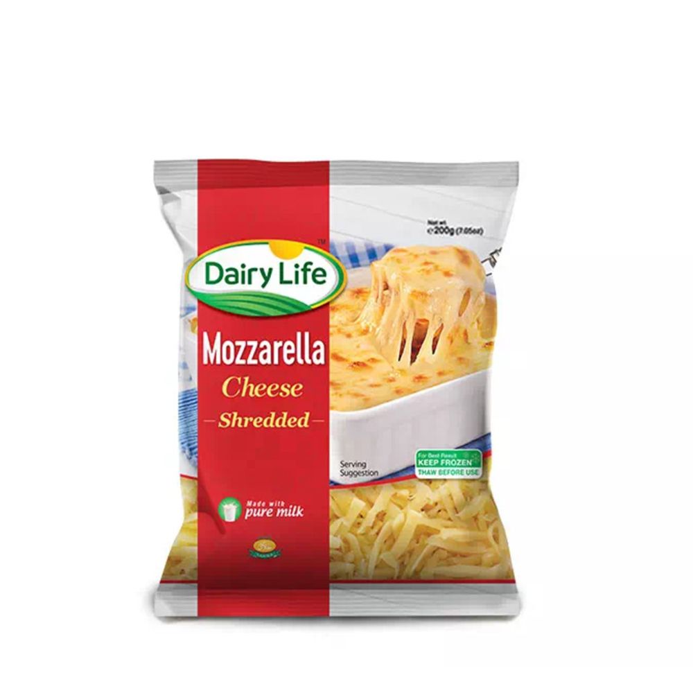 Dairy Life Mozzarella Shredded Cheese, 200g - Image 2